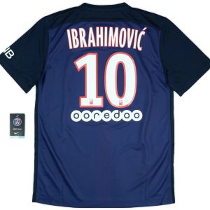 2015-16 Paris Saint-Germain Home Shirt Ibrahimovic #10