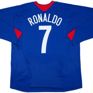 2005-06 Manchester United Away L/S Shirt Ronaldo #7