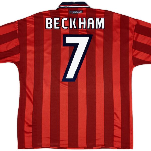 1997-99 England Away Shirt Beckham #7